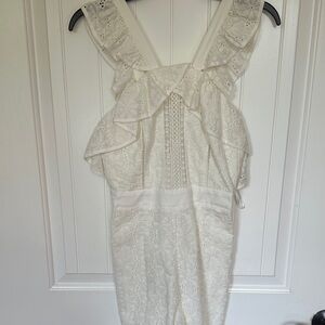 Gianni Bini White Lace Jumpsuit